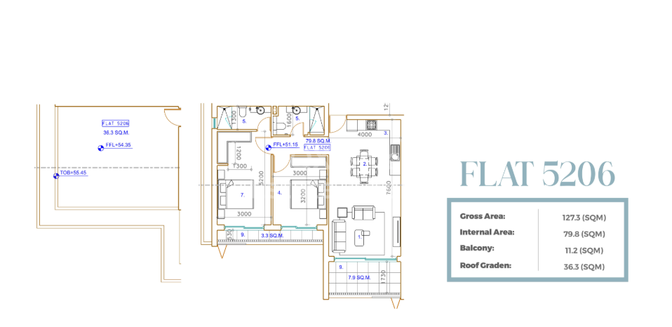 Modern 2-Bed Penthouse Apartment Minutes from the Mediterranean, Communal Pool