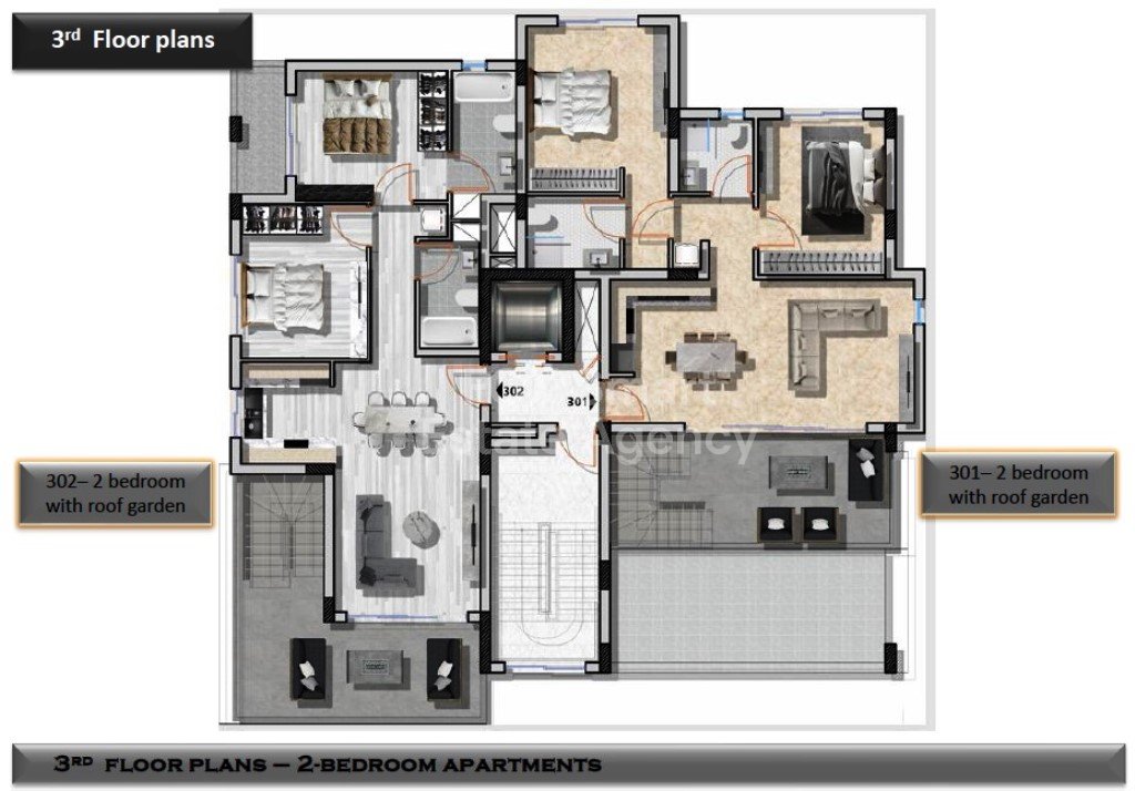 2 Bedroom With big Balcony, Off-Plan Apartment For Sale in Aradippou