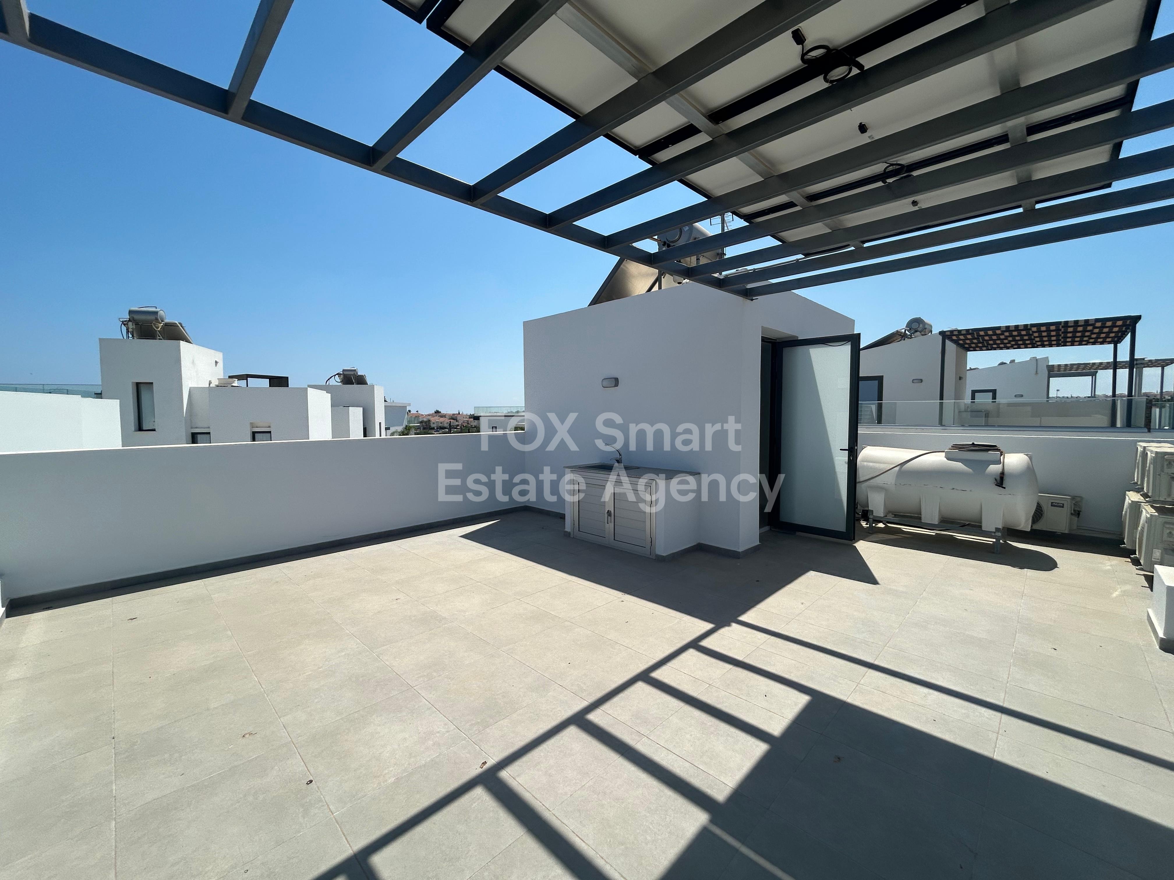 FOR LONG TERM RENTAL.. 3 BEDROOM WITH SEA VIEW, AND ROOFTOP, KAPARRIS, FAMAGUSTA