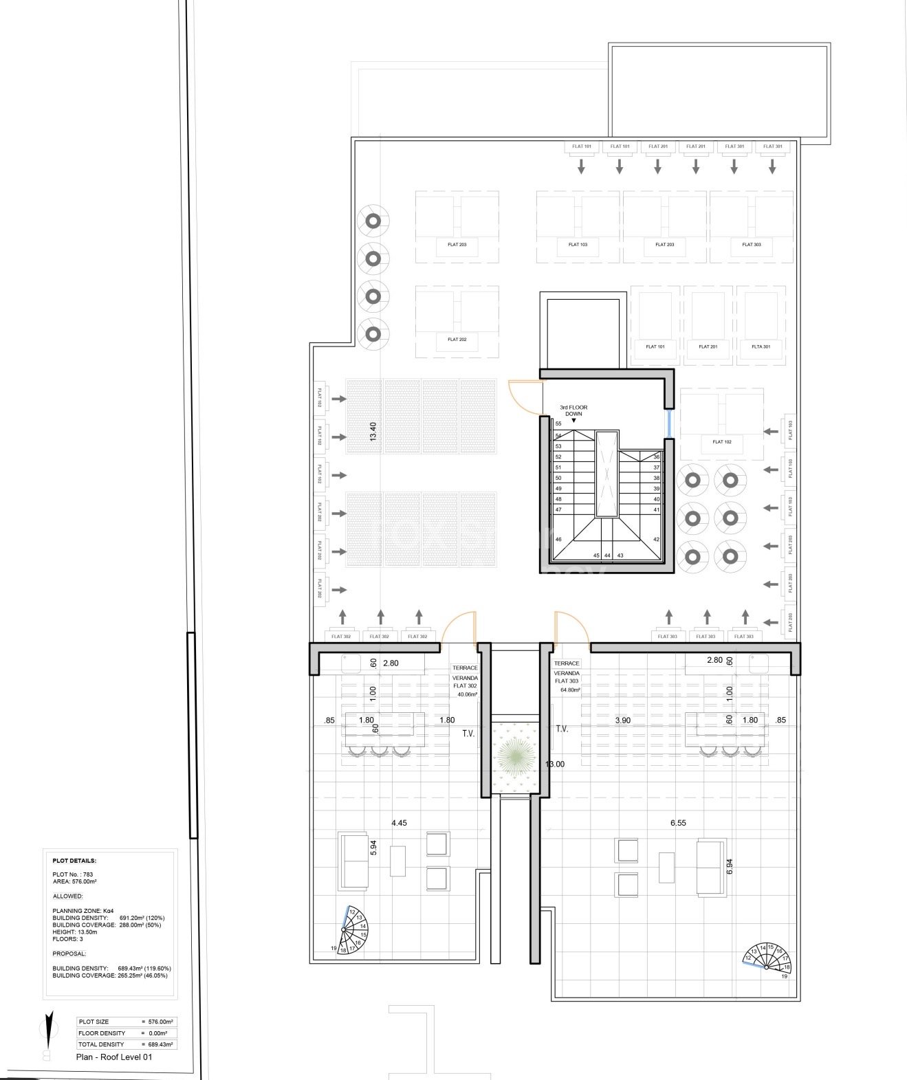 FLAT 101 – 1 Bedroom (First Floor)