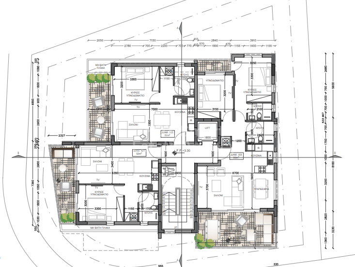 2+1 Bedroom Penthouse in Krasas with Rooftop Terrace and Spacious Balcony