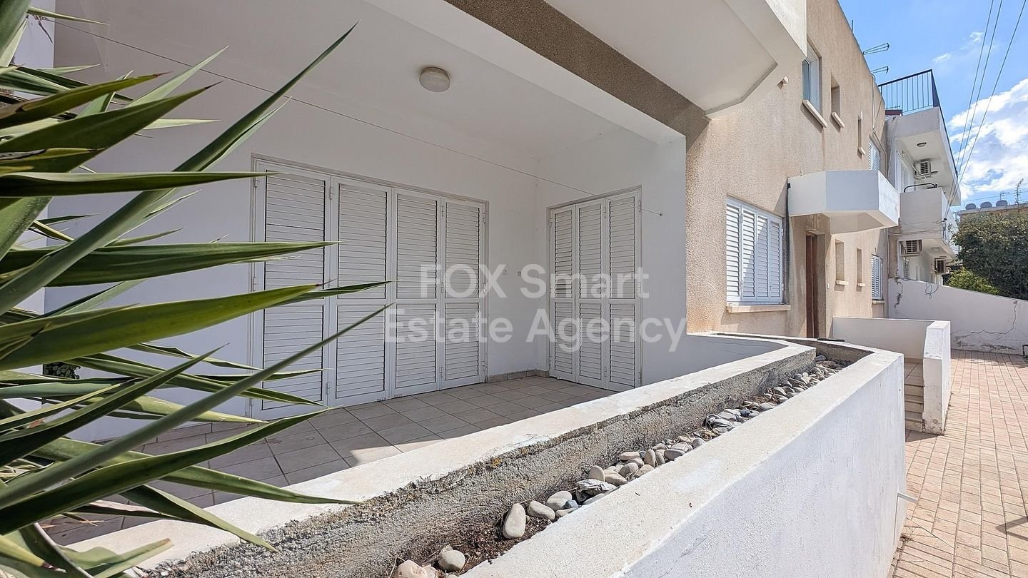 Charming Ground-Floor Apartment, with large verandas in Prestigious Strovolos