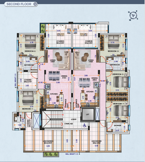 Three bedroom apartment for sale,  Aradippou.