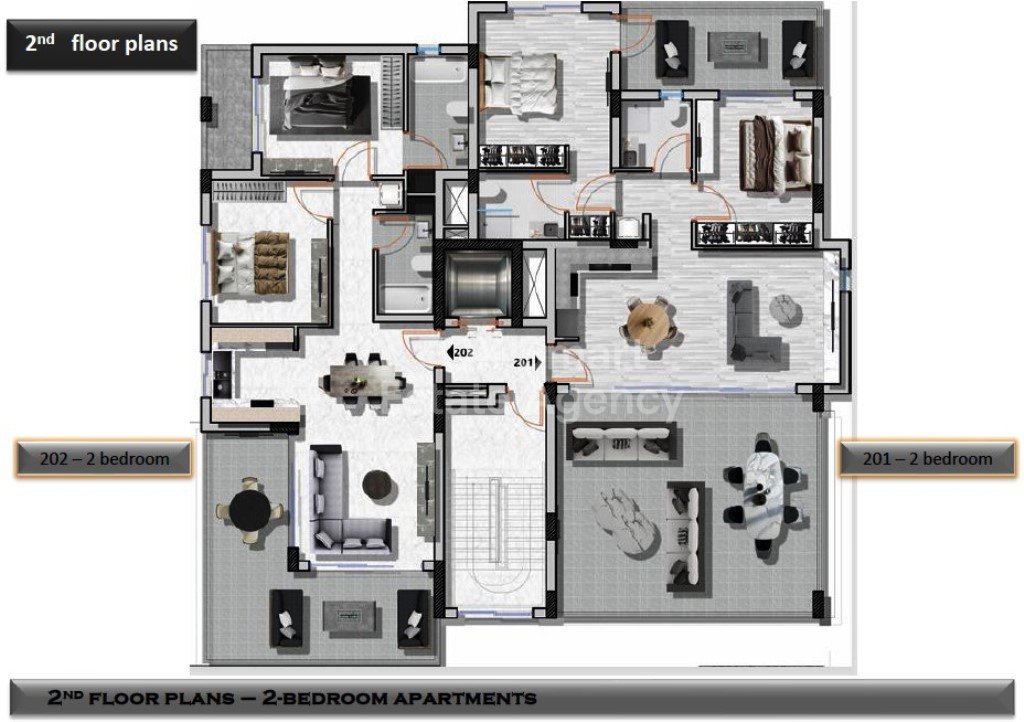2 Bedroom With big Balcony, Off-Plan Apartment For Sale in Aradippou