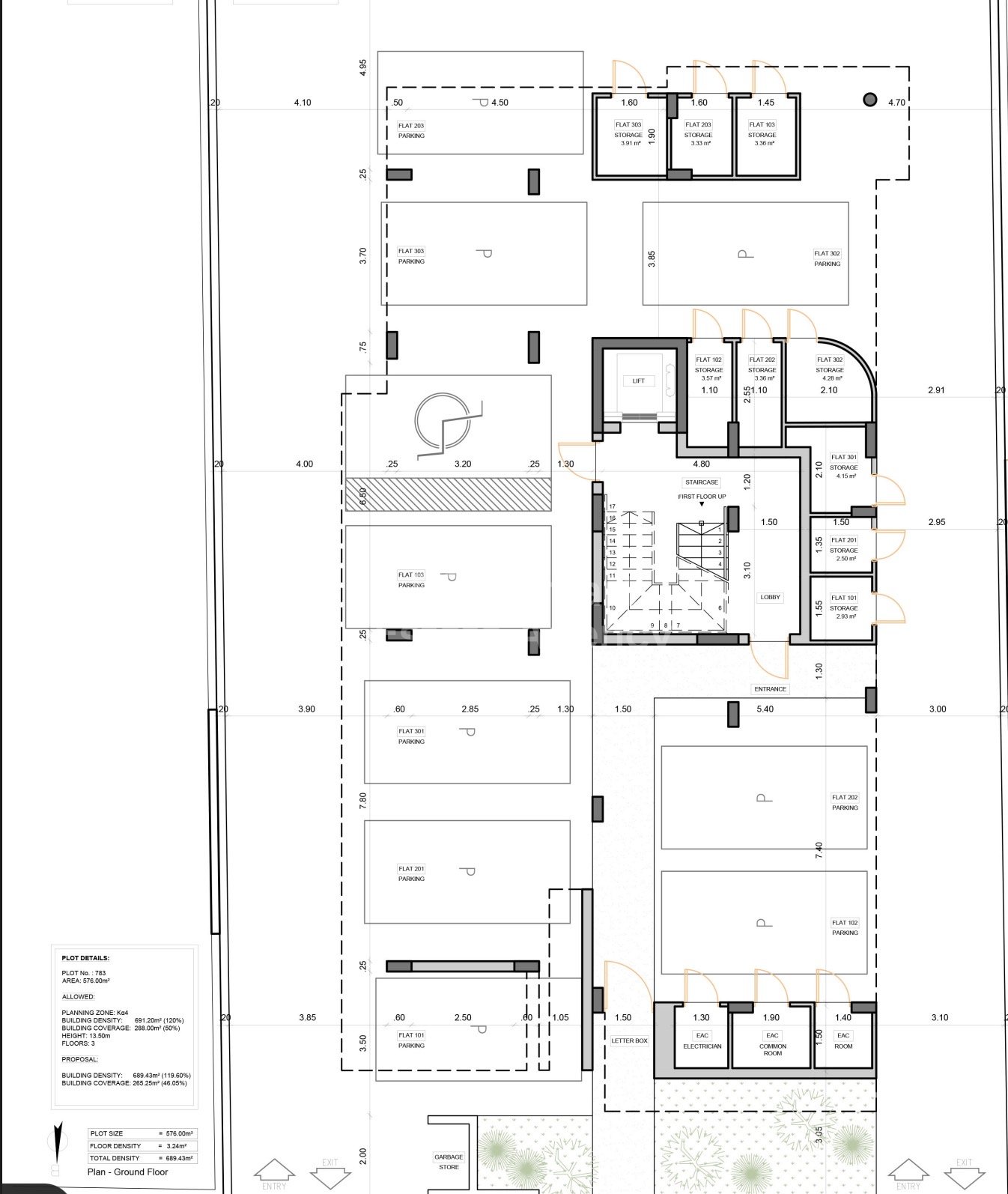 FLAT 101 – 1 Bedroom (First Floor)