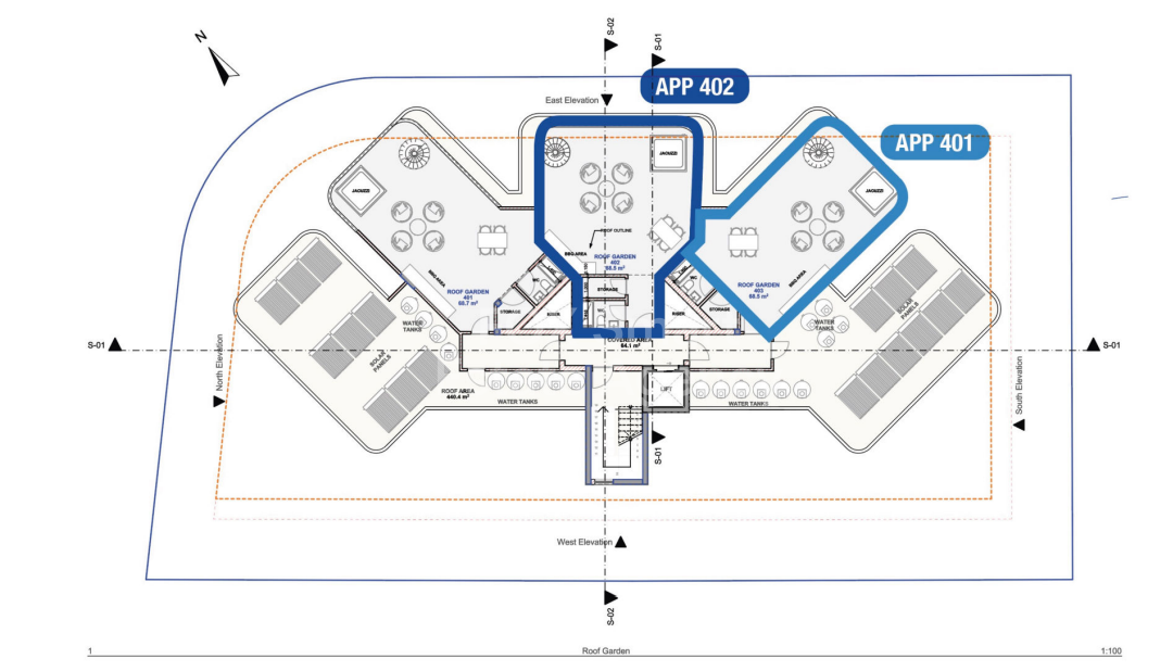 Top floor one bedroom apartment for sale, Livadia.