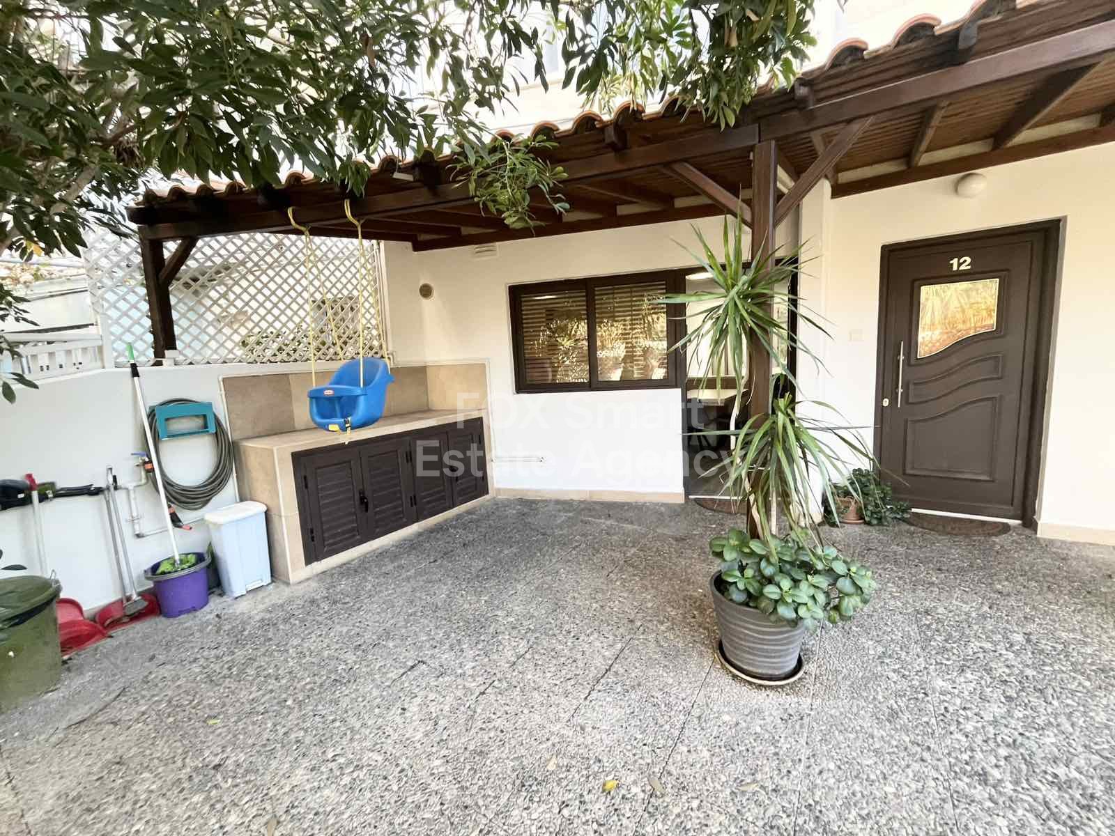 For rent 3 bedroom ground floor apartment in Agioi Omologites, near American School.