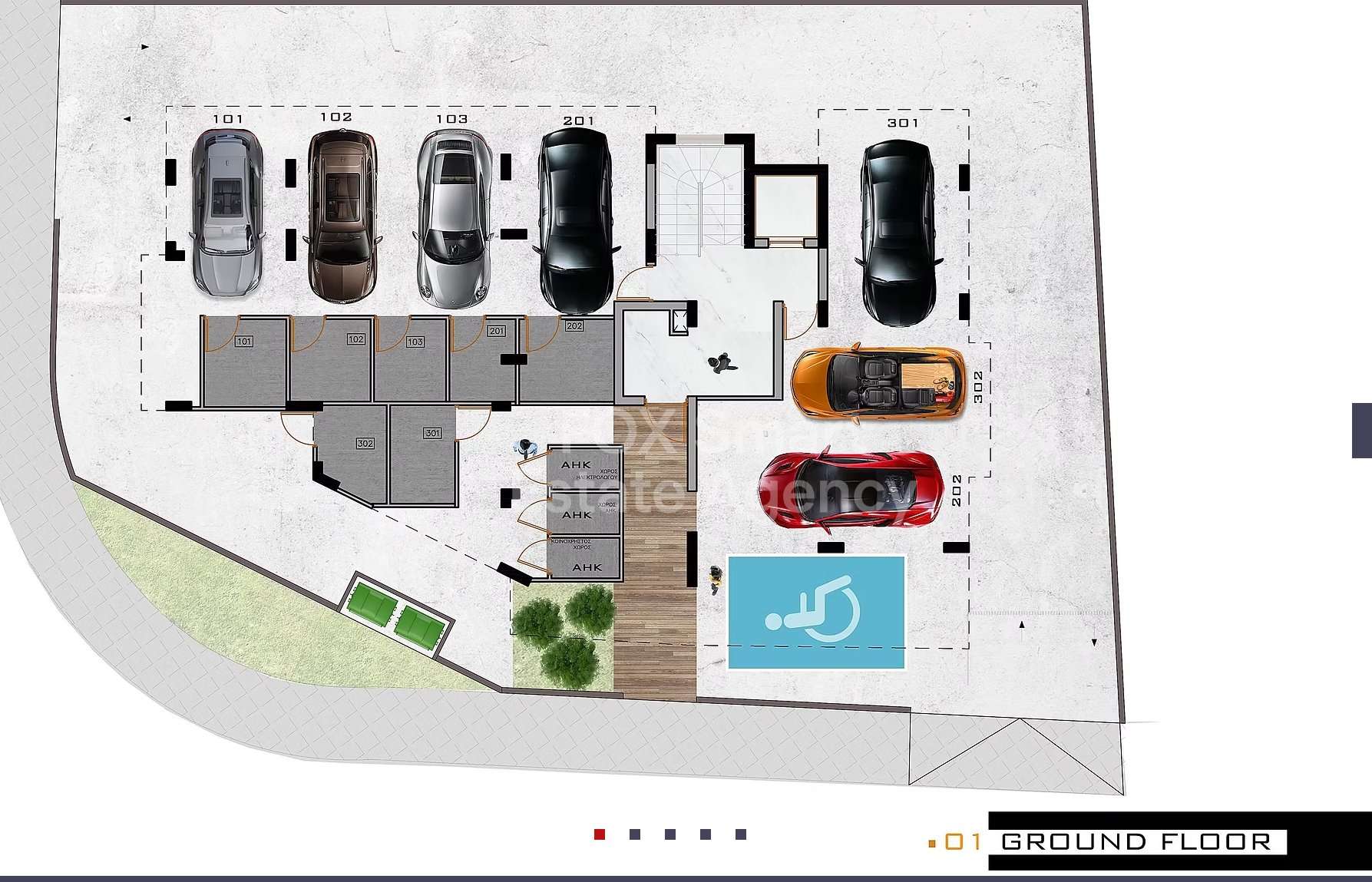 Two-bedroom penthouse apartment for sale in Aradippou area,Larnaca.