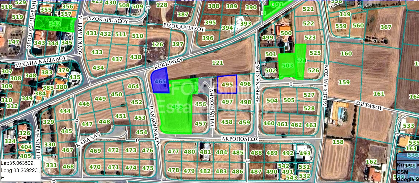 Land in Psimolofou - view 1